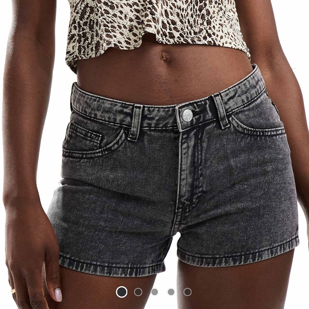 Monki stretch 5 pocket shorts
